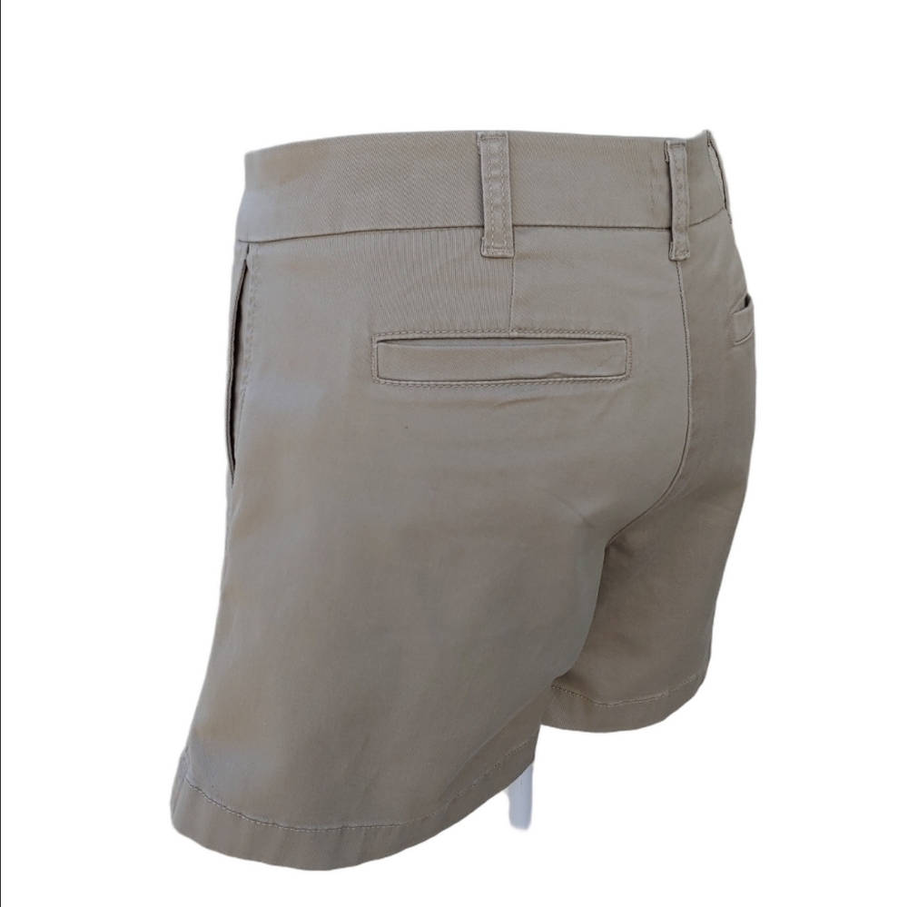 J. Crew 5" Khaki Cotton Stretch Chino Shorts in Women's Size 4 - Picture 13 of 17